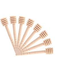 Fdit 50 Unids Varilla de Agitaci&oacute;n de Madera para Miel Varilla de Agitaci&oacute;n Port&aacute;til Mini para Miel Dispensaci&oacute;n Recogida Agitaci&oacute;n de Varilla de Miel
