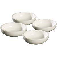 Villeroy & Boch BBQ Passion 1041897445 Set de 4 Bolos para Salsa, Porcelana, Blanco