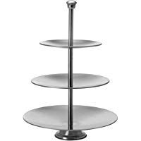 redondas Etagere Acero 3&nbsp;niveles 25/20,5/16&nbsp;x h36,5&nbsp;cm&nbsp;&ndash;&nbsp;Bandeja de rejilla para servir Soporte