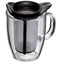 Bodum Tetera individual, 0,35 l, de cristal, filtro y tapa de pl&aacute;stico