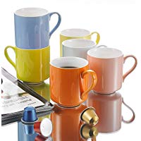 Panbado&nbsp;&ndash;&nbsp;Multicolor tazas de caf&eacute; de porcelana