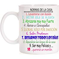 Taza Normas de la Casa. Taza de regalo con las normas perfectas para la casa. Taza ideal para novios o reci&eacute;n casados