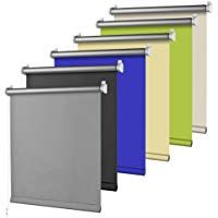 S SIENOC Klemmfix - Estor Opaco para Ventana Estor Enrollable/Thermo &ndash; Estor de Opaco Blackout Blind Silver Coating Opaque Protecci&oacute;n de Pantalla para Ventanas y Puertas