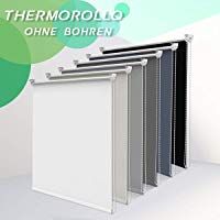 Allesin Estor Enrollable Cortina Opaco Paca para Ventanas y Puertas Sin Necesidad de Perforar