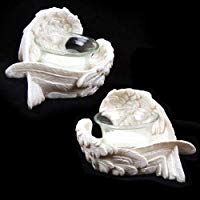 (Wings Candle Holders) - Pair Angel Wings Candle Holders Ornament Mothers Valentine's Day Gifts