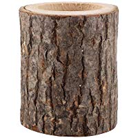 GLOGLOW Candelero de Madera, candelabros Hechos a Mano de la Rama de &aacute;rbol de Madera de Pino de la Pila de Madera Natural para la decoraci&oacute;n casera de la Maceta