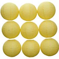 COMVIP 9pcs Partido casero Redondo Decorativo Chino linternas de Papel size4