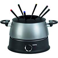 Tefal EF3000.10 Fondue, 1200 W, 1.25 Litros, Negro/Plateado