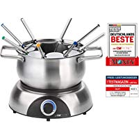 Clatronic FD 3516 Fondue el&eacute;ctrica, 8 comensales, Acero Inoxidable