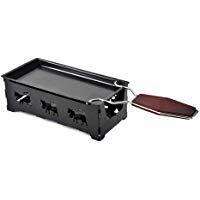 kentop Mini raclette Set Party clette plegable t&eacute; luz de raclette con rasqueta y antiadherente de revestimiento