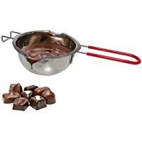 Olla para derretir chocolate, acero inoxidable 18/8, boquillas universales de doble caldera, mango resistente al calor, parte inferior plana, mantequilla derretida, 480 ml