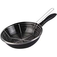 Magefesa Black Sart&eacute;n freidora, Acero Vitrificado, Negro, 26 cm