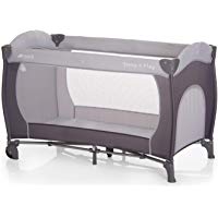 Hauck Sleep N Play Go Plus - Cuna de viaje para bebes a partir de 0 meses hasta 15 kg, incluido bolso de transporte, con cremallera en apertura lateral, plegable