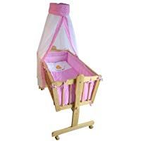 Honey Bee &ndash; Completa mecedora, cama, cuna para beb&eacute;s - rosa - 51365-03