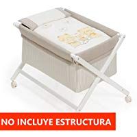 Vestidura Minicuna Tijeras mibebestore Blanco/Lino/Beige (No Incluye Estructura)