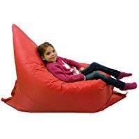 Puf grande para ni&ntilde;os, ideal para jard&iacute;n, adopta 6 forma, 100&nbsp;% resistente al agua, color rojo