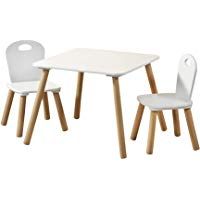 Kesper 17712&nbsp;&ndash;&nbsp;Mesa infantil con 2&nbsp;sillas, color blanco