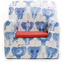 Sillon bebe sillita para reci&eacute;n nacidos desenfundable lavable resistente c&oacute;modo decoracion muebles ni&ntilde;os Fabricado en Espa&ntilde;a Varios Dibujos Estampados Tama&ntilde;o &uacute;nico Edad 0 a 4 a&ntilde;os (Blue Dumbo)