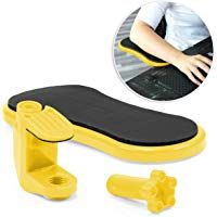 Urcover&reg; Apoya Brazos Ergon&oacute;mico Reposa Brazos Escritorio Hogar y Oficina Postura Comfort 180 Grados Amarillo