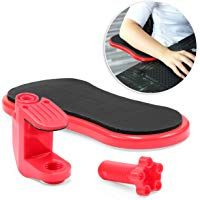 Urcover&reg; Apoya Brazos Ergon&oacute;mico Reposa Brazos Escritorio Hogar y Oficina Postura Comfort 180 Grados Rojo