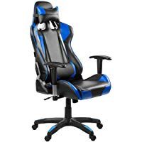 MC Haus Silla Gaming de Escritorio y Oficina con Respaldo Reclinable, Piel Sint&eacute;tica,