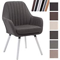 CLP Silla de Visita Florian en Tela I Silla de Sal&oacute;n en Estilo Retro I Silla Comedor Acolchada I Butaca Sal&oacute;n 53cm Altura de Asiento I Color: