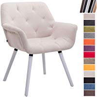 CLP Silla Comedor Cassidy en Tela I Silla de Visita con Respaldo I Silla Sal&oacute;n con Base de 4 Patas de Madera I Color: