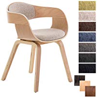 CLP Silla de Visita Kingston en Tela I Silla de Madera Acolchada I Silla de Sal&oacute;n con Respaldo Semi-Curvado I Color: