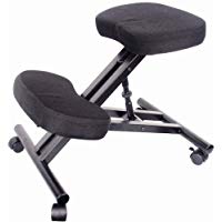 Spetedo&nbsp;-&nbsp;Silla ergon&oacute;mica para ordenador, con reposarrodillas, ruedas, revestimiento de tela acolchada, altura ajustable