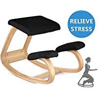 Naturelifestore Silla de Rodillas ergon&oacute;mica Silla de Oficina de Madera Dar Forma al Cuerpo y aliviar el estr&eacute;s