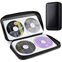 Tinksky 80&nbsp;pcs DVD Almacenamiento r&iacute;gida de pl&aacute;stico Protectora Carcasas para CD port&aacute;til