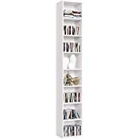 Homfa Librer&iacute;a Estanter&iacute;a de Pared con 8 Cubos Estanter&iacute;a Alta del Suelo para Libros CDs 29.5 * 23.5**180cm