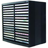 Fellowes - Soporte para CD, 26.00 x 26.50 x 16.50 cm, color negro