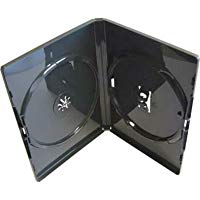 Amaray - 10 x Estuches Dobles Negros de Repuesto para DVDs