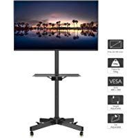 1home Port&aacute;til TV Soporte de Suelo para Pantalla Plana M&oacute;vil Carro de exhibici&oacute;n Trole 23&rdquo;-55" Plasma/LCD/LED