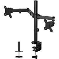 1home EL Doble Soporte y La Base Ajustable de Brazo de Escritorio de Las Pantallas de Monitor de TV, LCD y computadora de13&rdquo;-27&rdquo;
