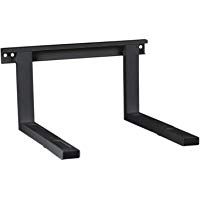 deleyCON Soporte Universal para Microondas Microondas de Montaje en Pared hasta 35kg Extensible a 53,5cm Horno Parrilla de Montaje en Horno Cafetera - Negro