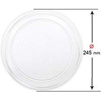 Recamania Plato Giratorio microondas. Diametro Exterior 245 mm. Diametro Interior 180 mm.LG PANASONIC GALANZ.