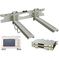 DRALL INSTRUMENTS Soporte de Pared Universal Soporte de microondas Plata Altavoz Cab Bluray Media Player Modelo: H75S