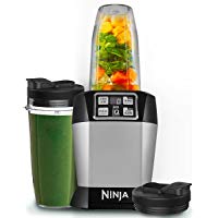 Shark Ninja BL480 Blender, 1000 W, Negro, Plata
