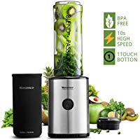 Batidora de Vaso Port&aacute;til, 10s Mezclar R&aacute;pidamente Willsence Mini Batidora Smoothie con 570ml Taza Libre de BPA con Base de Acero Inoxidable, 23000 RPM y 300W.