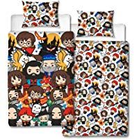 Harry Potter - Abalorio Reversible, dise&ntilde;o, edred&oacute;n para Cama Individual