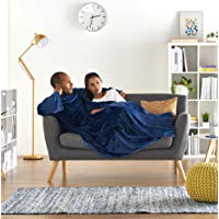 AmazonBasics - Manta polar con mangas y bolsillo para los pies