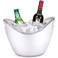 Balde Yobansa de acr&iacute;lico transparente para hielo, ideal para poner botellas de vino o de champ&aacute;n