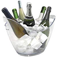 Vin Bouquet Cubitera Transparente para 6 Botellas, 35 x 26 x 26.5 cm