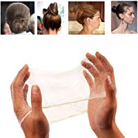 50PCS Mallas para el cabello Cabello invisible con borde el&aacute;stico Redes de pelo para la danza del ballet Rubia