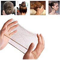 50PCS Mallas para el cabello Cabello invisible con borde el&aacute;stico Redes de pelo para la danza del ballet Caf&eacute;