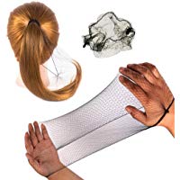 50PCS Mallas para el cabello Cabello invisible con borde el&aacute;stico Redes de pelo para la danza del ballet Negro