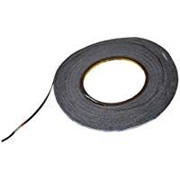 SODIAL(R) 50M Negra Cinta de doble cara Cinta adhesiva para la pantalla del telefono movil