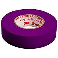 3M tvio1925 Temflex 1500 vinilo cinta aislante el&eacute;ctrica, 19 mm x 25 m, 0,15 mm, p&uacute;rpura [Paquete de 10]